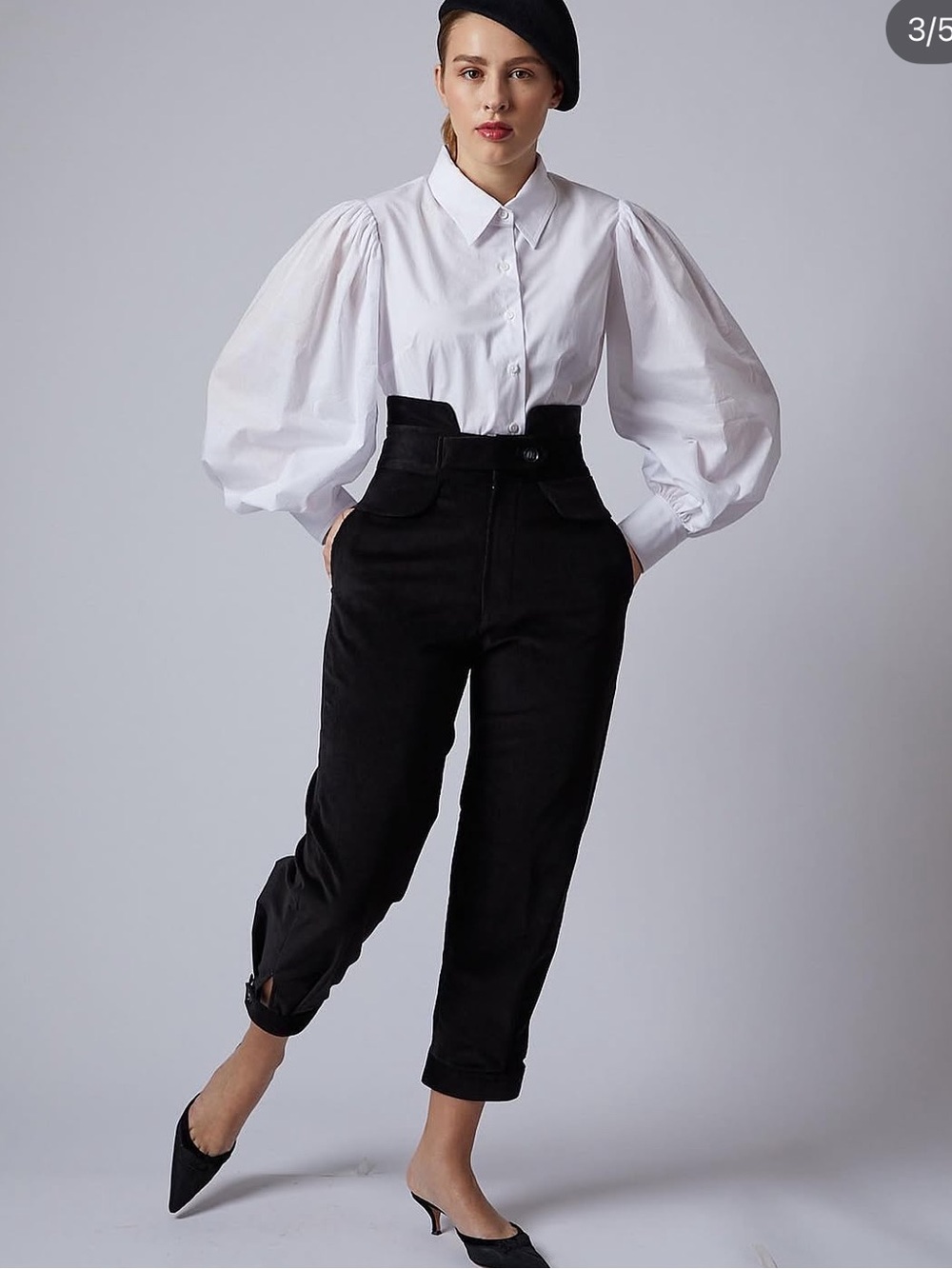 Behida Dolic cotton corduroy black equestrian pants M